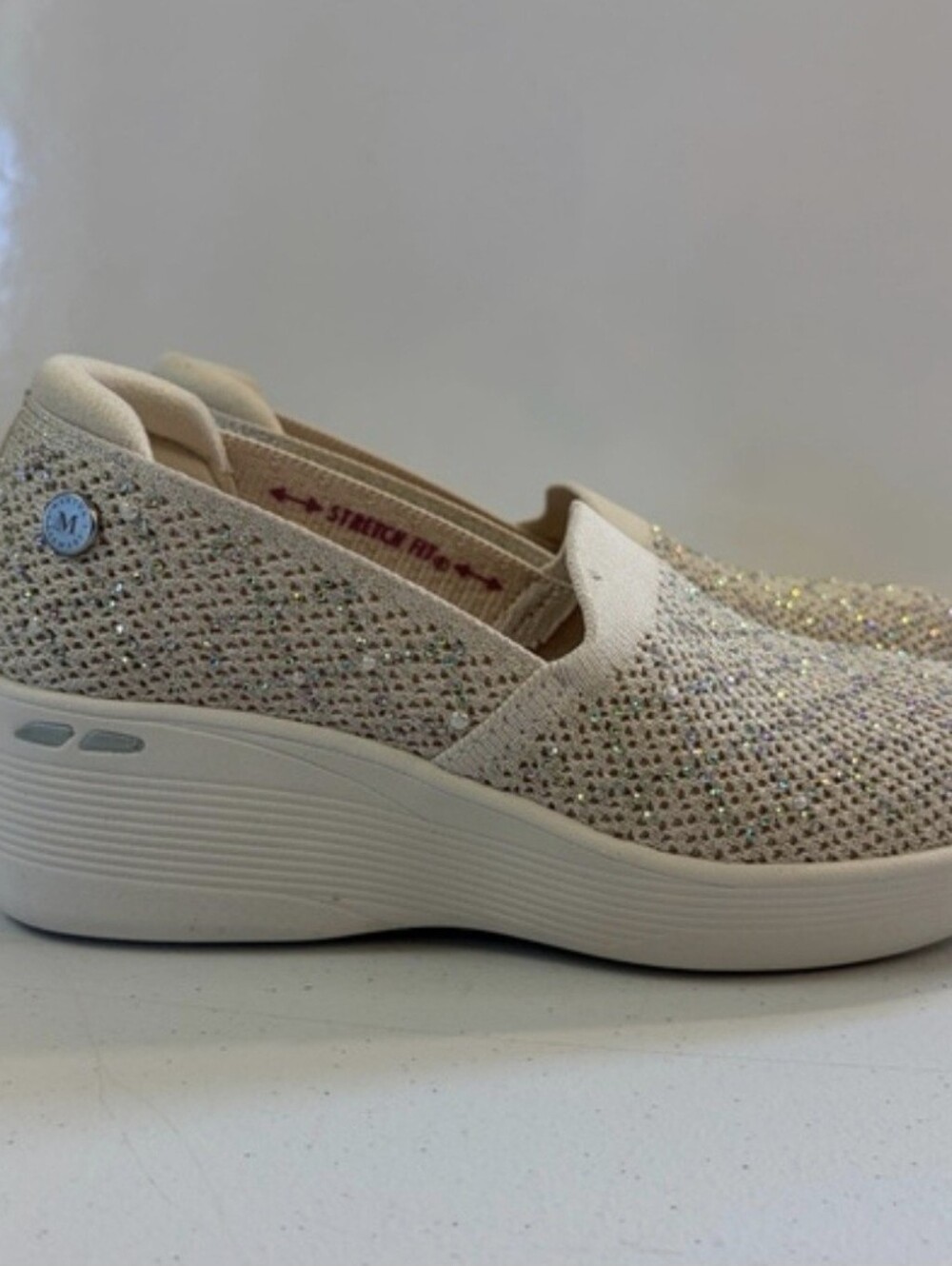 Skechers Martha Stewart Pier-Lite Reflection Wedge Slip-On Shoes Womens size 6